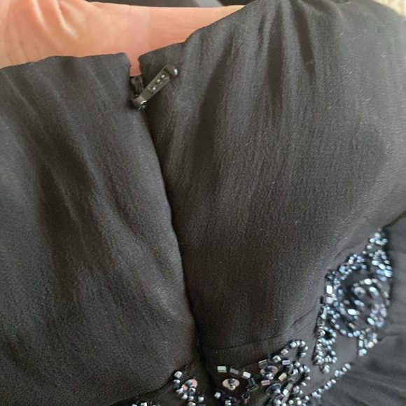 Adrianna Papell evening size 20W black formal dress with beading - Picture 14 of 15